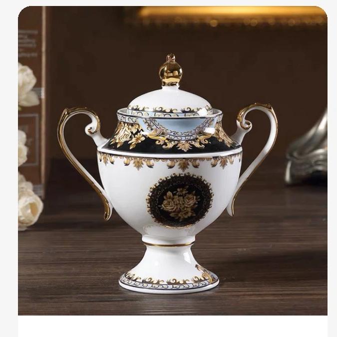 British Royal Bone China Coffee Cup and Saucer Set, Luxury Tea Cup Set for Espresso, Latte & Afternoon Tea