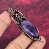 Star Amethyst Gemstone Pendant Copper Wire Wrapped Unique Jewelry Gifts For Wife