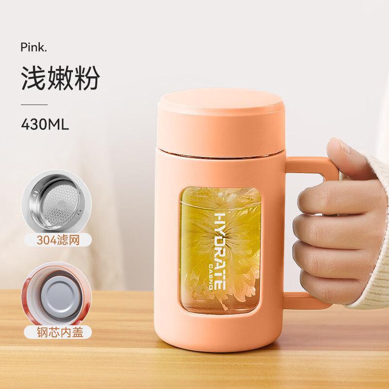 ZISIZ Double-Layer Insulated Glass Cup