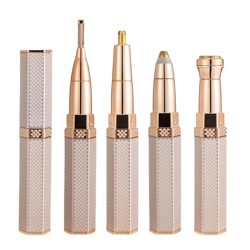 Electric Hair Removal Tool for Women: Facial, Lip, Nose, Underarms & Private Areas, with Mini Eyebrow Trimmer