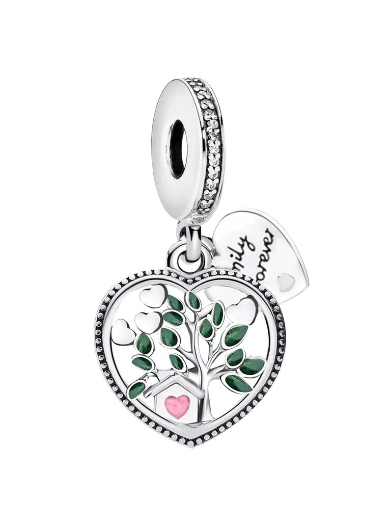 Copper Flower Bouquet Butterfly Love Heart Charms Bead Diy Bracelet Bangle Making Gift Of High Quality Fine Jewelry