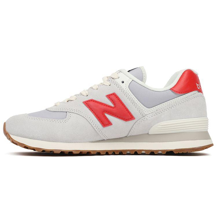 

Кроссовки унисекс New Balance 574 Alloy Red Серо-Белые U574RF2 42.5