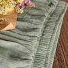 Women's Elegant High Waist Elastic Waist Linen Pleated Long Skirts Ladies Slim Casual Skirt Saias Summer