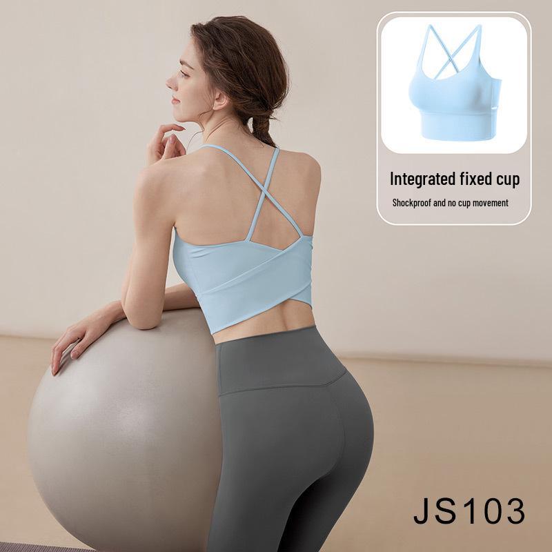 Women's Cross Back Tank & High Waist Yoga Sportswear Set - Quick Dry, Two-Piece for Pilates and Fitness