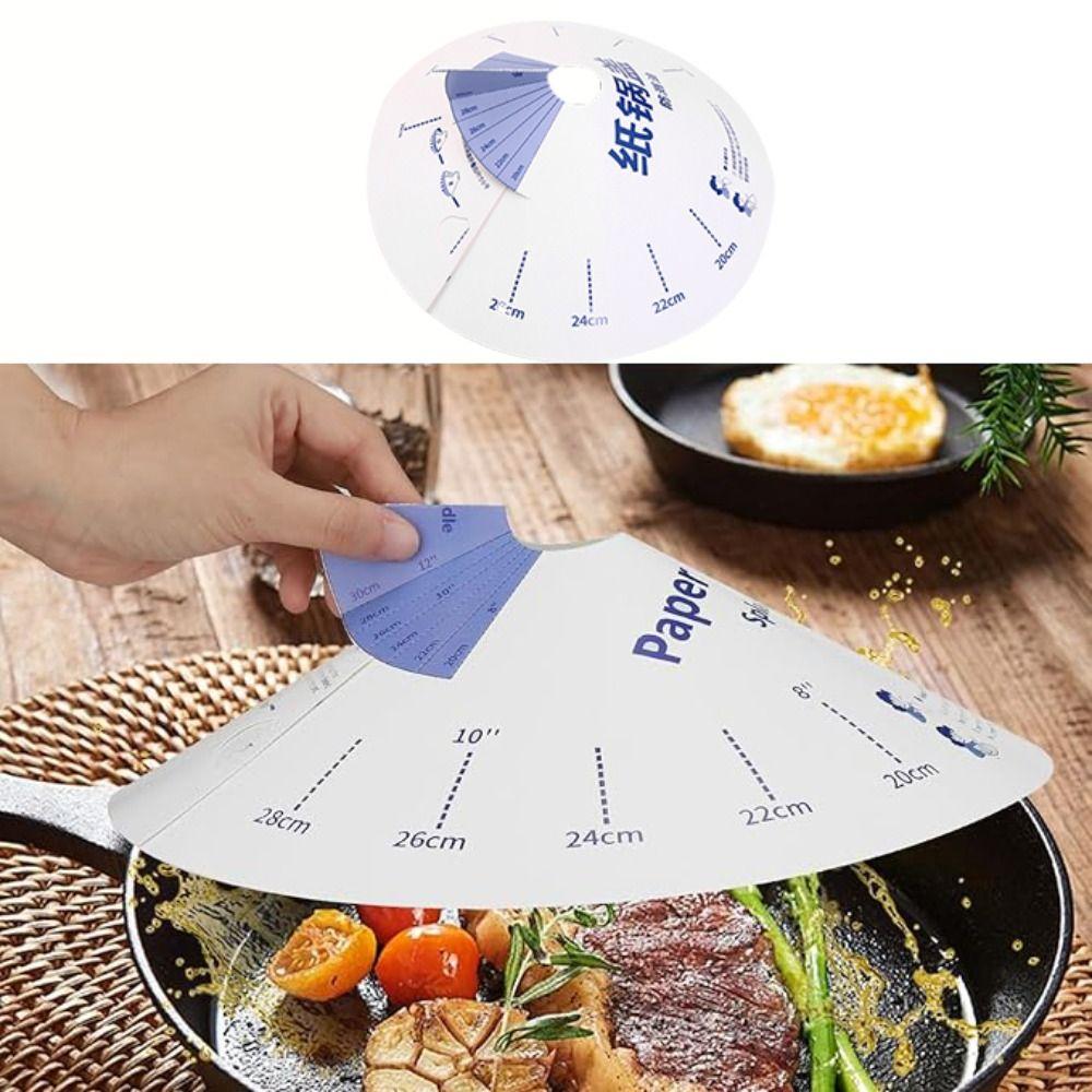 10pcs Anti-overflow Paper Microwave Splatter Cover Adjustable Disposable Pot Lid  Travel