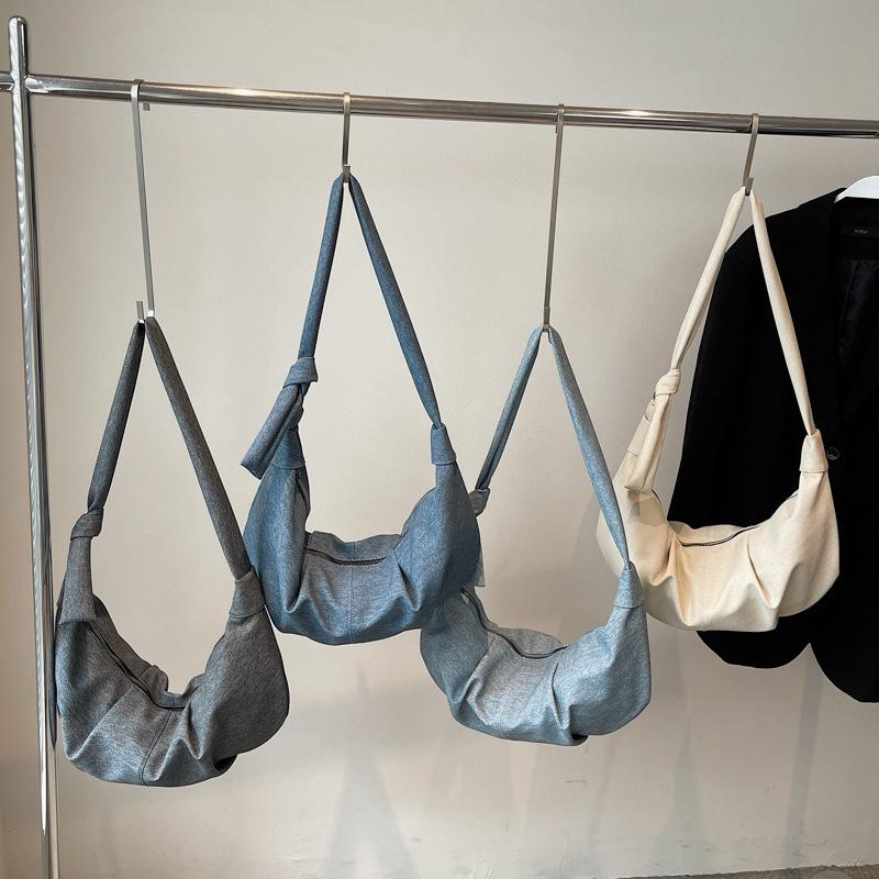 Bag Women's Large Capacity 2025 Summer New Niche Design Croissant One Shoulder Crossbody Bag Premium Dumpling Bag