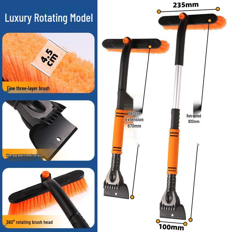 

Detachable Multi-Function Telescopic Car Snow Shovel and De-Icing Tool