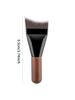 Flacher Foundation-Pinsel für flüssiges Make-up, Ultra-dünner flacher Gesichts-Make-up-Pinsel, Make-up-Pinsel zum Verblenden von Maskencreme, Base Bru