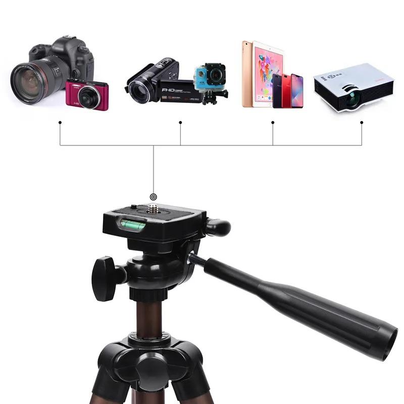 Professional Camera Tripod Stand Portable Aluminum Tripods With Holder For Canon Nikon Sony Dslr Camera Camcorder Phone