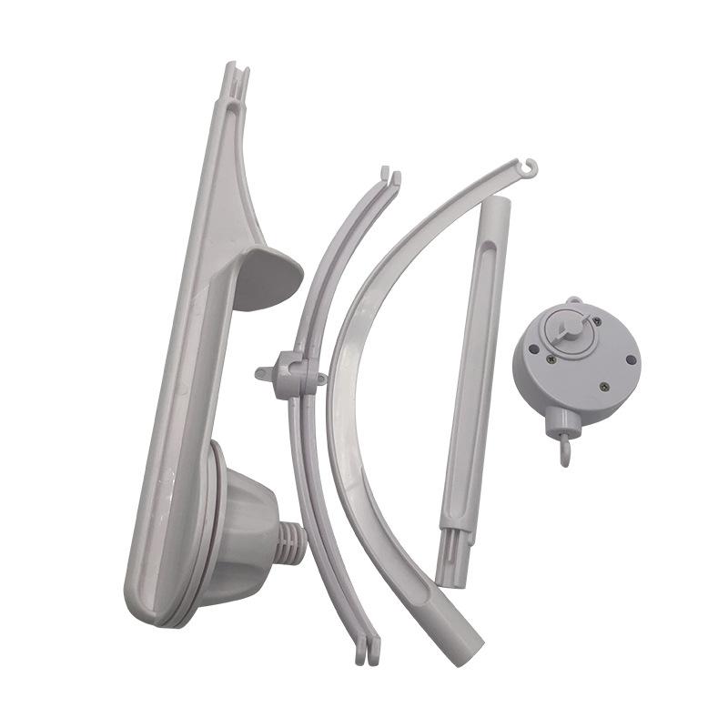 Non-Toxic Qwz New Baby Bed Bell Toy Holder White Rattles Bracket Mobile Crib Music Box Newborn Bell Crib Toy For 0-12 Month For Baby Gift