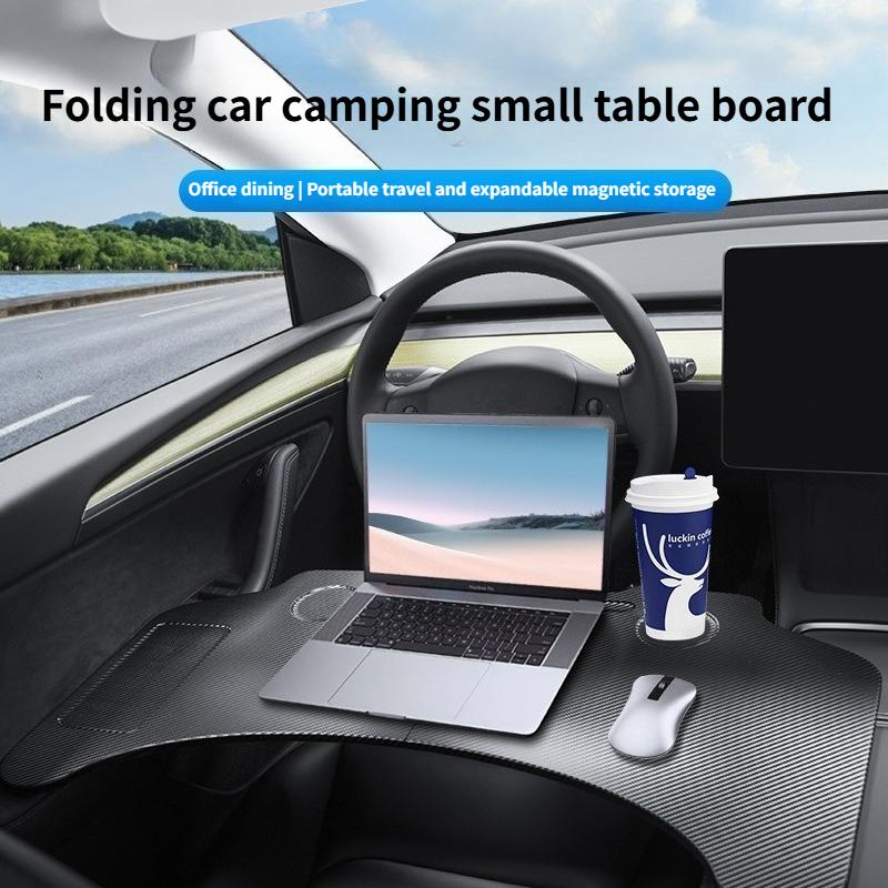 For Tesla Model 3 Y Highland Juniper 2017-2025 Steering Wheel Laptop Tray Food Desk Portable Foldable Office Table Accessories