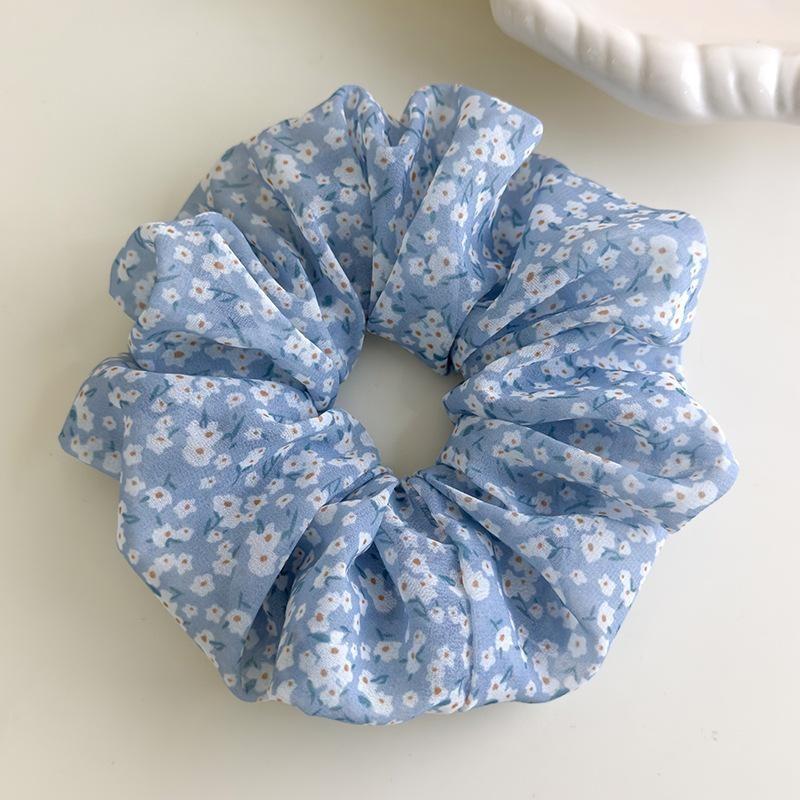 Volán vysoké elastické gumičky do vlasů Dívčí Francouzské Vintage Elegantní gumičky Stuha Sponky do vlasů Ženy Dívky Roztomilé doplňky pro úpravu vlasů