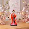 Chinese Handicraft Silk Figurine Collectible Doll Decoration Stable Base with Makeup Desktop