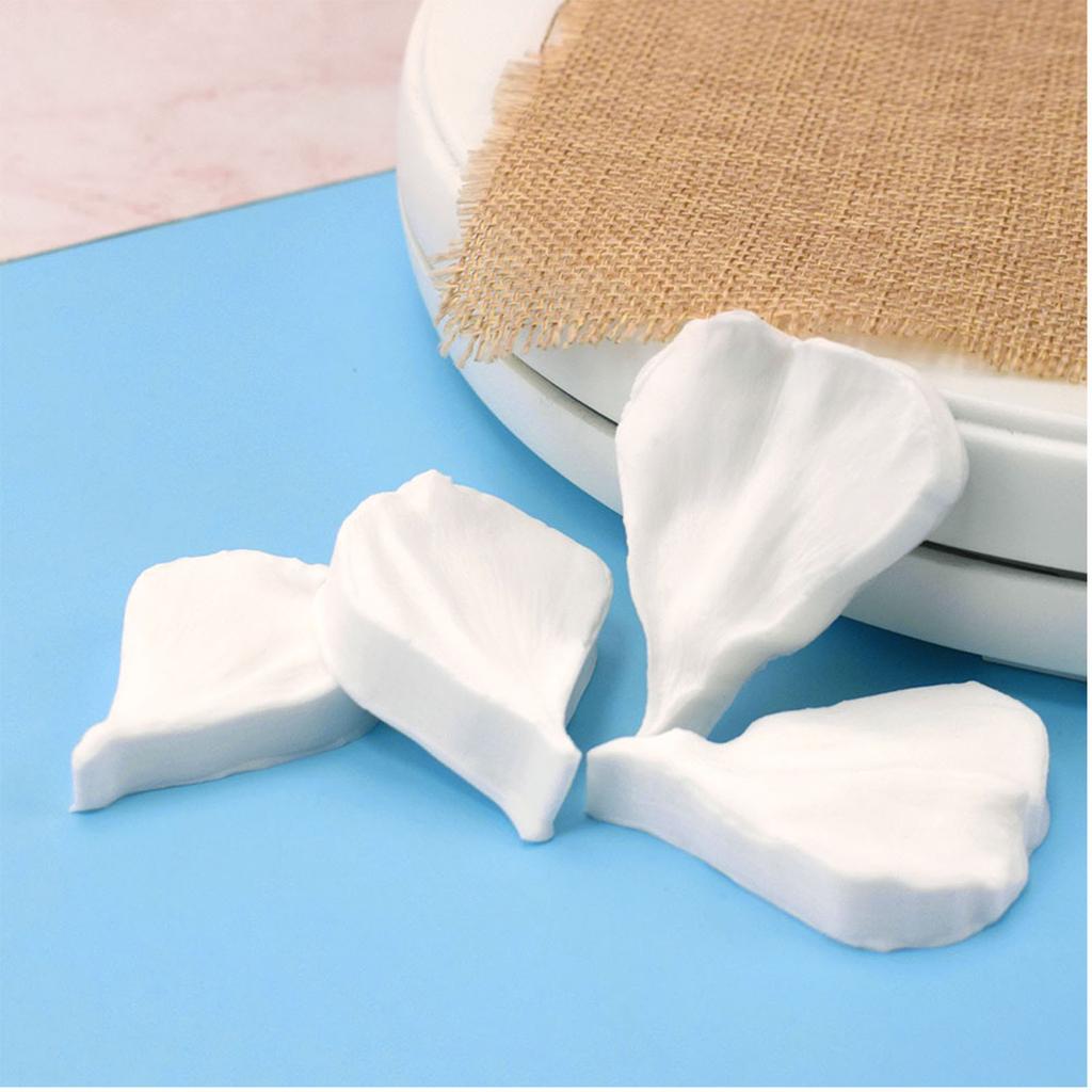 Set mit 4 Fondantformen, Kuchendekorationswerkzeug, Schokoladenformen, Süßigkeitenform, Ballonblumen-Blütenblatt-förmiges Silikonmaterial