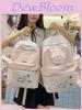 Cute Cat Dot Backpack For High School Girls Nylon School Bag