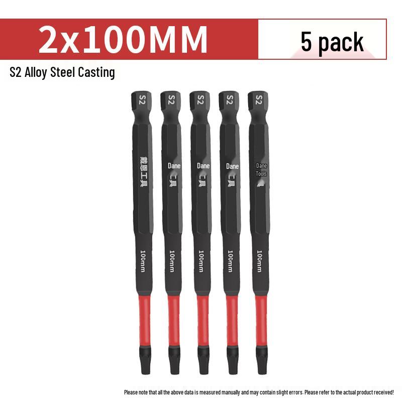 Hexagonal Anti-Slip S2 Alloy Steel Magnetic Screwdriver Bits for Electric Drills