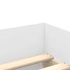 Bed Frame with Drawers White 90 x 190 cm