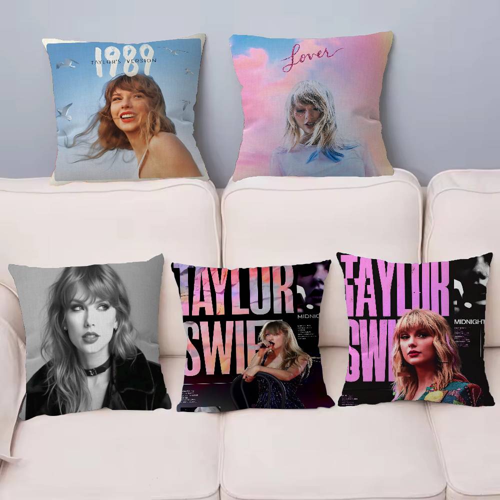 Cuscino Decorativo Classico Singer T-Taylor S-Swift Federa Federe Divano Soggiorno Arredamento Casa Personalizzato