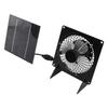 Solar Panel Fan Mini USB Outdoor Portable Cooling Fan Desktop Exhaust Ventilation with 2 Brackets 20W 5V