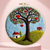 CHENISTORY Tree Of Life Needle Felting Kit Wool Felting Handmade Natural Scenery Felt Needle Set Accessories Wool Paintings Gift