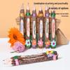 Thai Handcrafted Creative Wood Pencil Keychain for Students