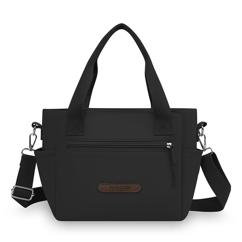 Nylon Shoulder Bag Women's Tote Bag Solid Color Portable Crossbody Bag