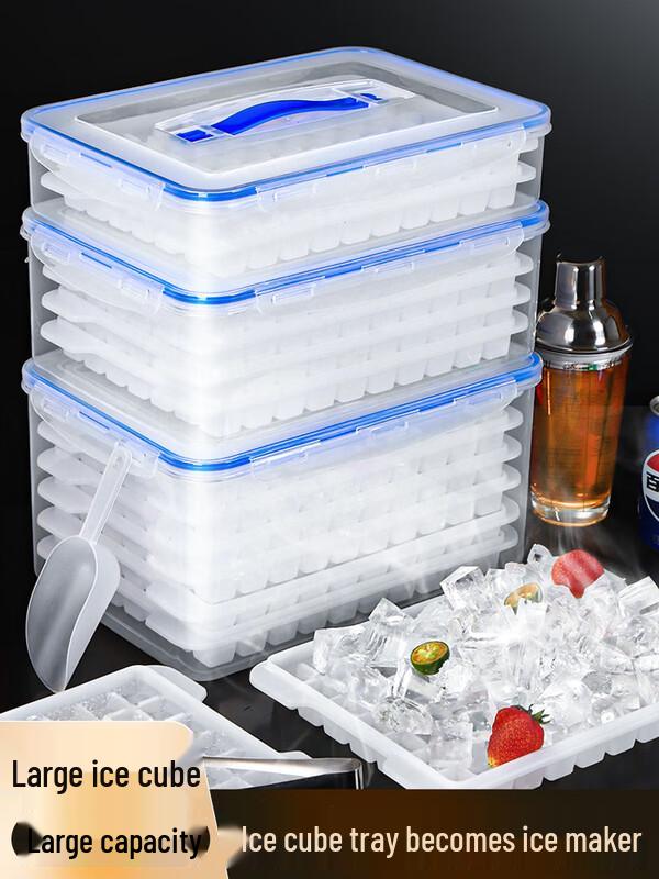 Shixun 2-Layer 140-Grid Large Capacity Ice Cube Mold