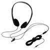ELECOM Stereo Headphones, Open-Air Type, with Volume Control, MonoStereo Switch, and Tangle-Resistant Flat Long Cable (5.0m) EHP-TVOH0450BK
