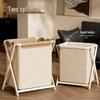 Collapsible Laundry Hamper and Storage Basket for Dormitory or Bathroom