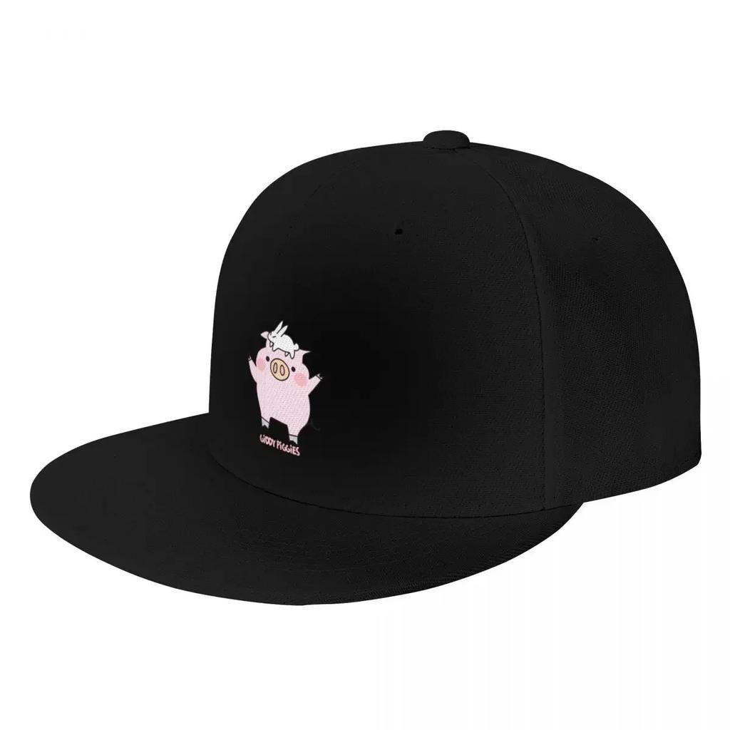 Giddy Piggies Love Bunny Baseball Cap Military Tactical Cap Beach Bag Women Beach Fashion Unisexs