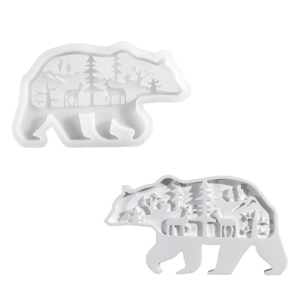 Practical Sturdy Silicone Mould Accessory for Polars Bear Candle Holders Portable for Handmade Gifts and Home Accent