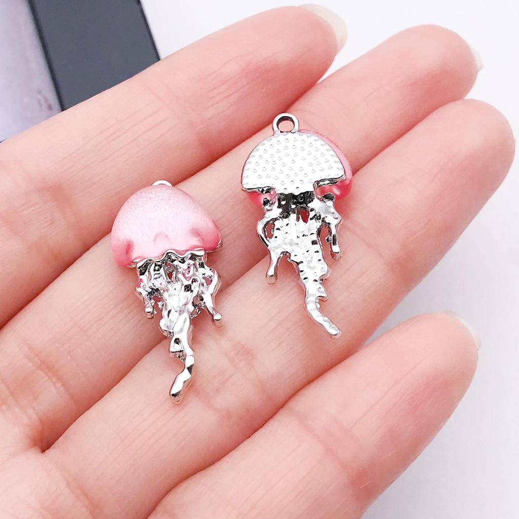 Iridescent Ocean Pig Pendant Sticker for DIY Jewelry: Earring, Necklace, Bracelet, Keychain