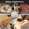 New 10pc HSS Woodwork Rotary File Handmade DIY Electric Grind and Grinding Head Engrave Mill Cutter Natural Color Drill Bit Set