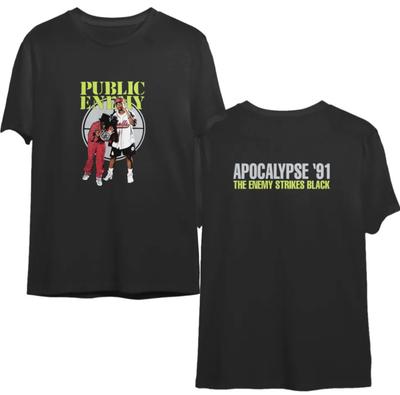 Public Enemy Two Sided Shirt – Classic Hip Hop Rap Group Tee