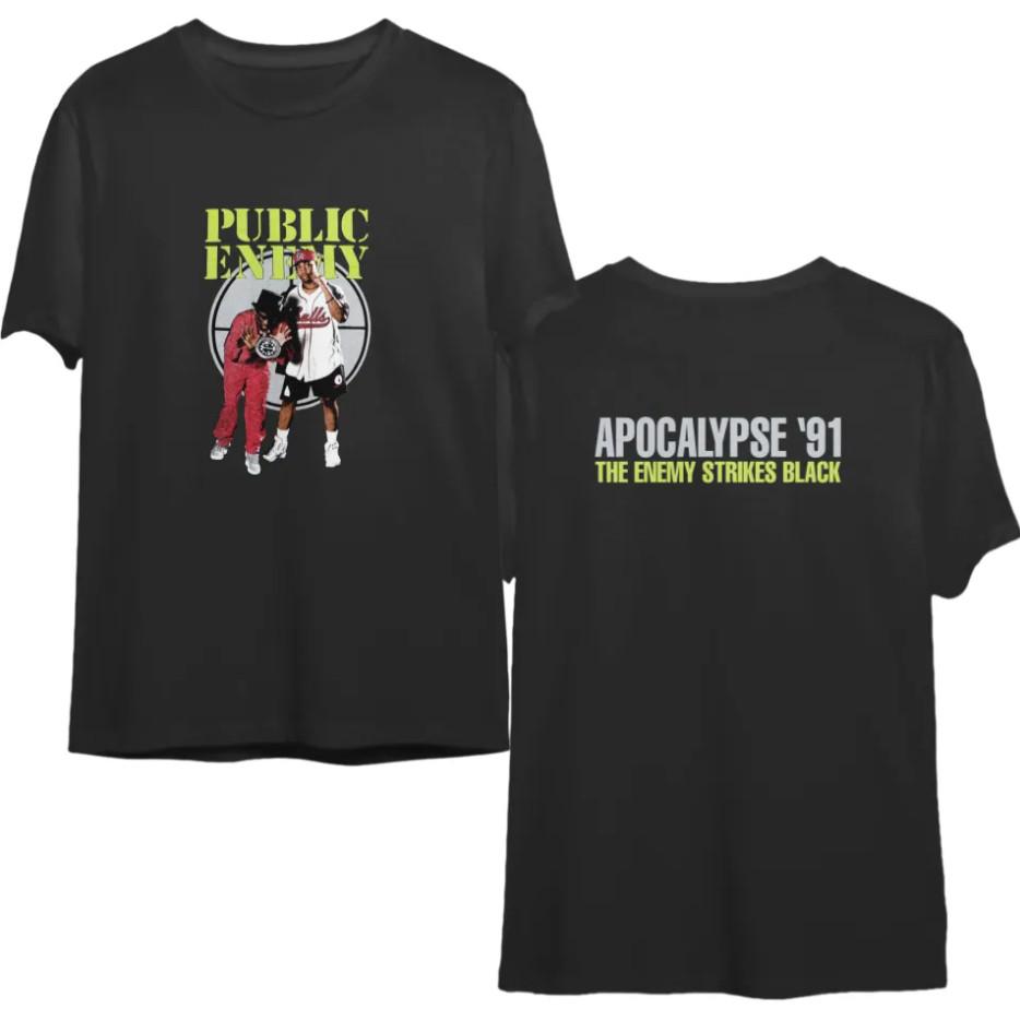 

Public Enemy Two Sided Shirt – Classic Hip Hop Rap Group Tee L