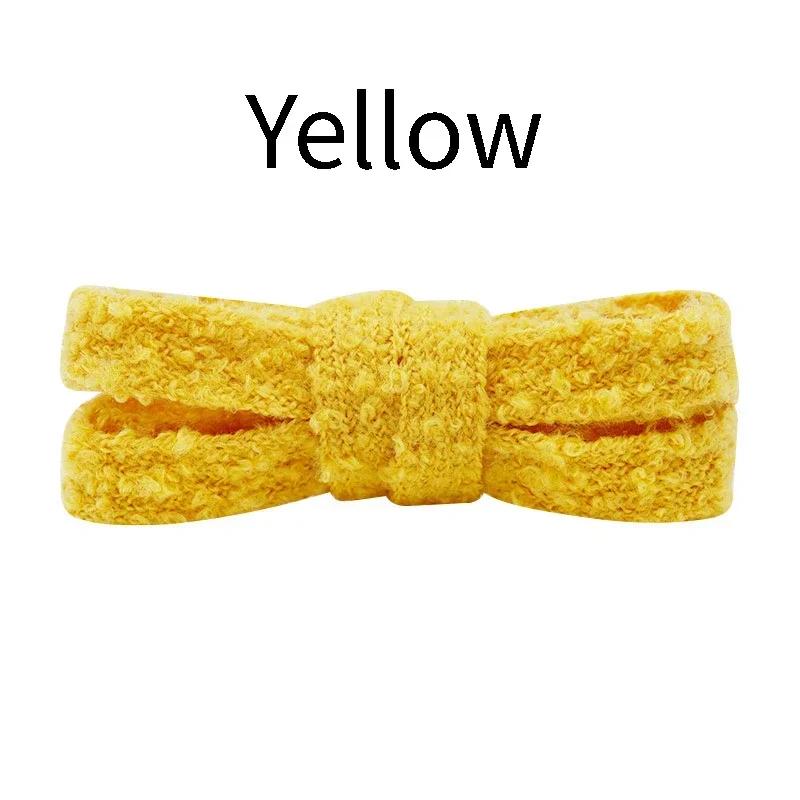 Flat Shoelace Fluffy Shoelaces 1.5CM Width Plush Rope Shoe Laces for Shoes Casual Sneakers 100/120/140/160CM Shoe Accessorie New