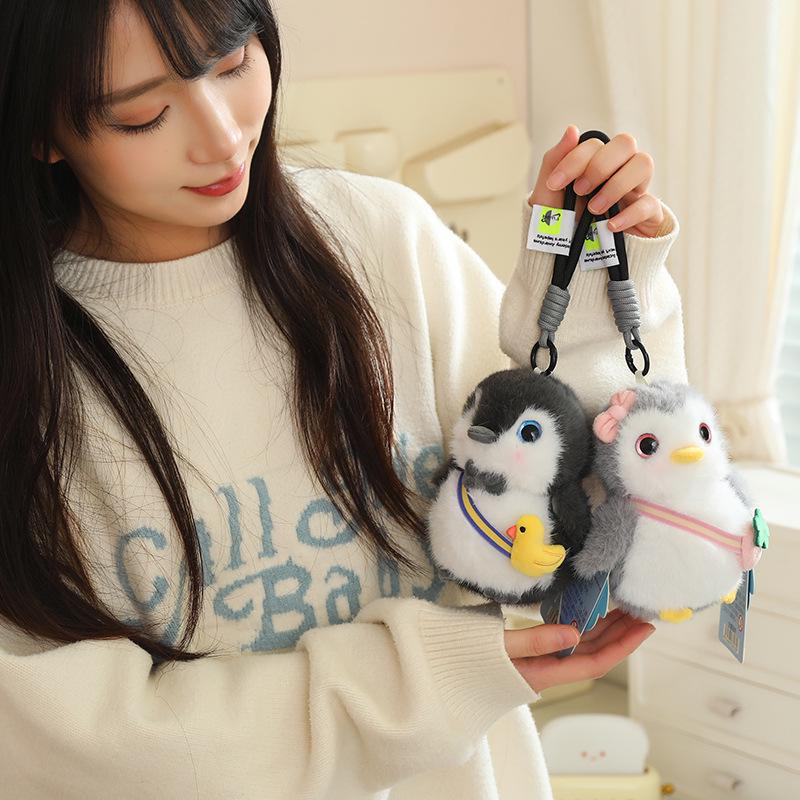 Adorable Winter Penguin Plush Backpack Pendant Gift
