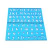 Plastic Drawing Ruler Alphabet Number Hollow Template Stencil Learning Tool for Children Students School Office Supplies Colors Are Random