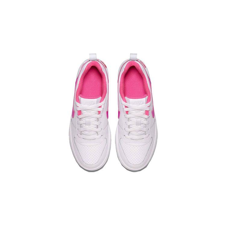 Nike Court Borough Low White Pink Blast GS 845104-100