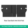 Trunk Mat For Chery ICAR03/JAECOO J6 2024-26 TPE Rear Seat Backrest Pad All Weather Cargo Liner Trunk Tray Floor Anti Dirty Mats
