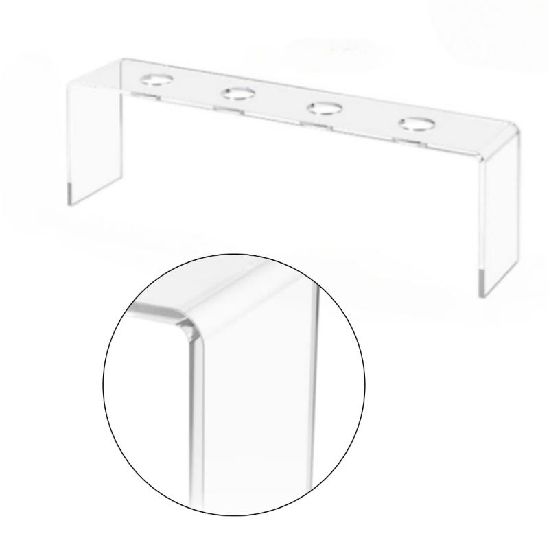 Pack Of 2 Acrylic Wine Bottle Stopper Display Holders Clear Storage Rack For Kitchen Home Bar Countertop Organizers