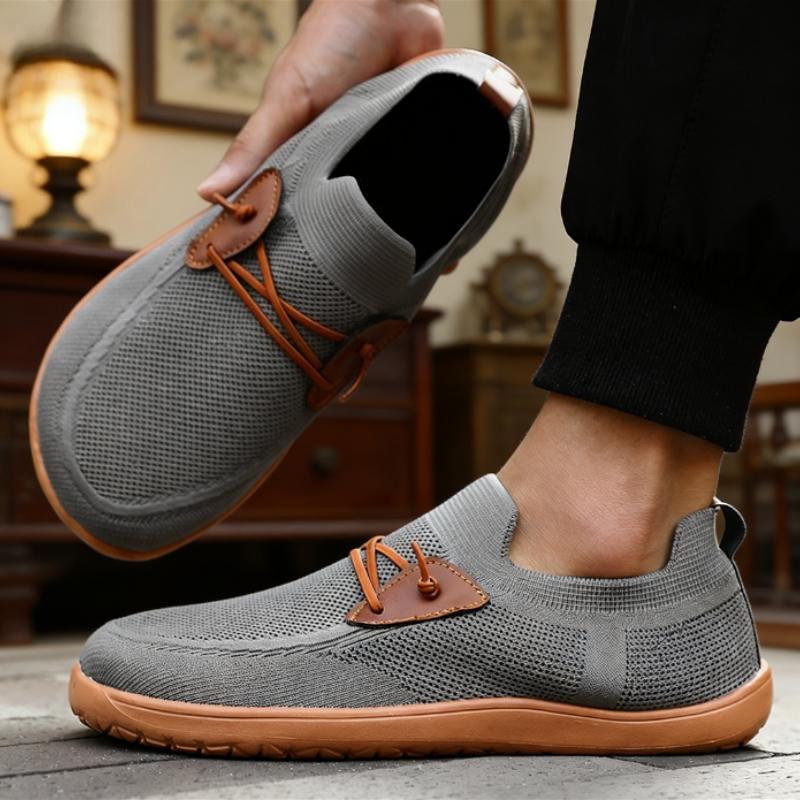 Scarpe a Punta Larga per Uomo Scarpe a Piedi Nudi Suola Zero Drop Minimalismo Scarpe da Passeggio Traspiranti Morbide Antiscivolo Scarpe Basse Mocassini Scarpe da Guida Uomo