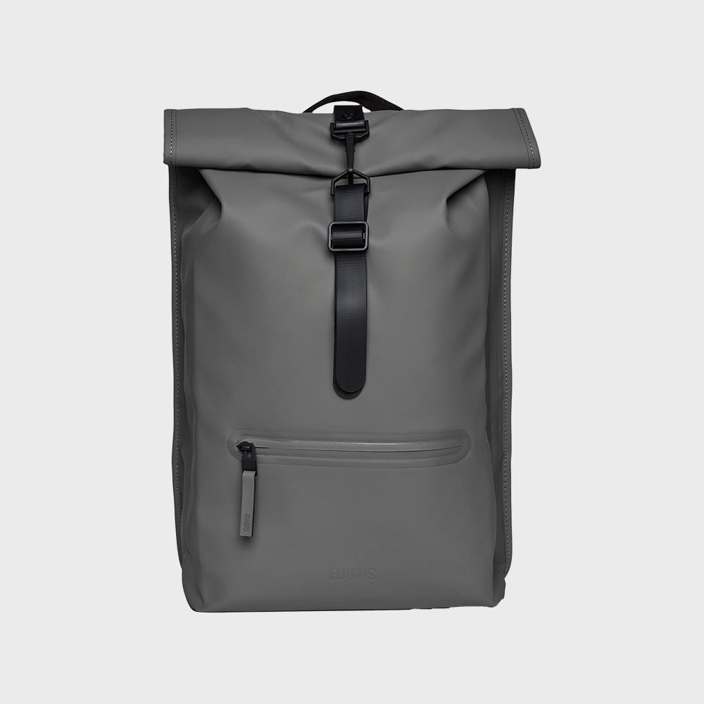 Rains Roll Top Rucksack - Grey