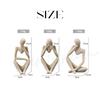 Thinking Style Human Figurine (Set of 3) - Abstract Art, Modern Interior Decoration, Stylish, Compact, Compact, Tabletop, Living Room, Entryway,