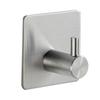 Self-Adhesive Coat Rack Hook Black Brushed White Stainless Steel Wall Mounting Without Drilling for Clothes