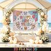 Party Backdrop New Year Animal Flat Cute Multi Layered Celebrations Photo Booth Decor Front Door Decor