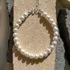 KIETIMOOR White Pearl Bracelet 6mm (Silver925) White Pearl Bracelet Silver