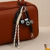 Cute Bag Pendant Keychain With Mini Camera 8 Ball Pendant Braided Strap For Handbags Backpacks Keys Decor