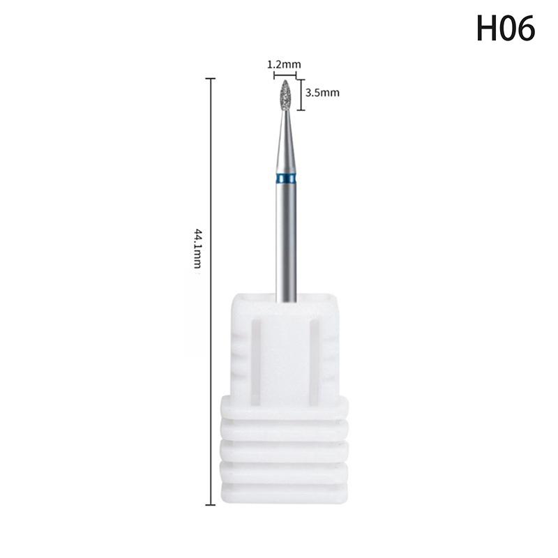 Diamond Nail Drill Bit Mill Cutter All For Manicure Machine Bit Tools Accessories Cuticle Clean For Removing Nail Gel