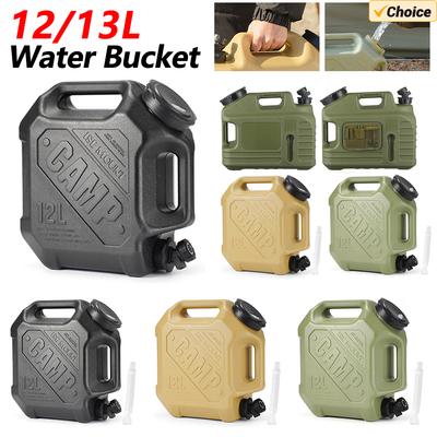 12/13L Outdoor Water Tank Dispenser With Faucet One Key Switch Auto Electric Water Pump Camping Water Bin Camping Water Bag